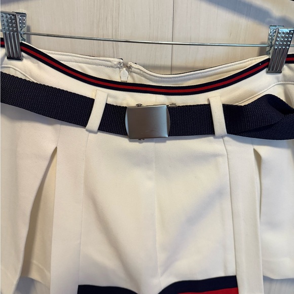 Maeve White Skirt with Navy and Red Accents Size Medium LIKE NEW - Picture 5 of 7